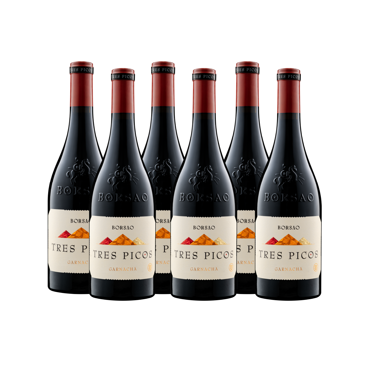 Borsao Tres Picos 2022. Caja de seis botellas.