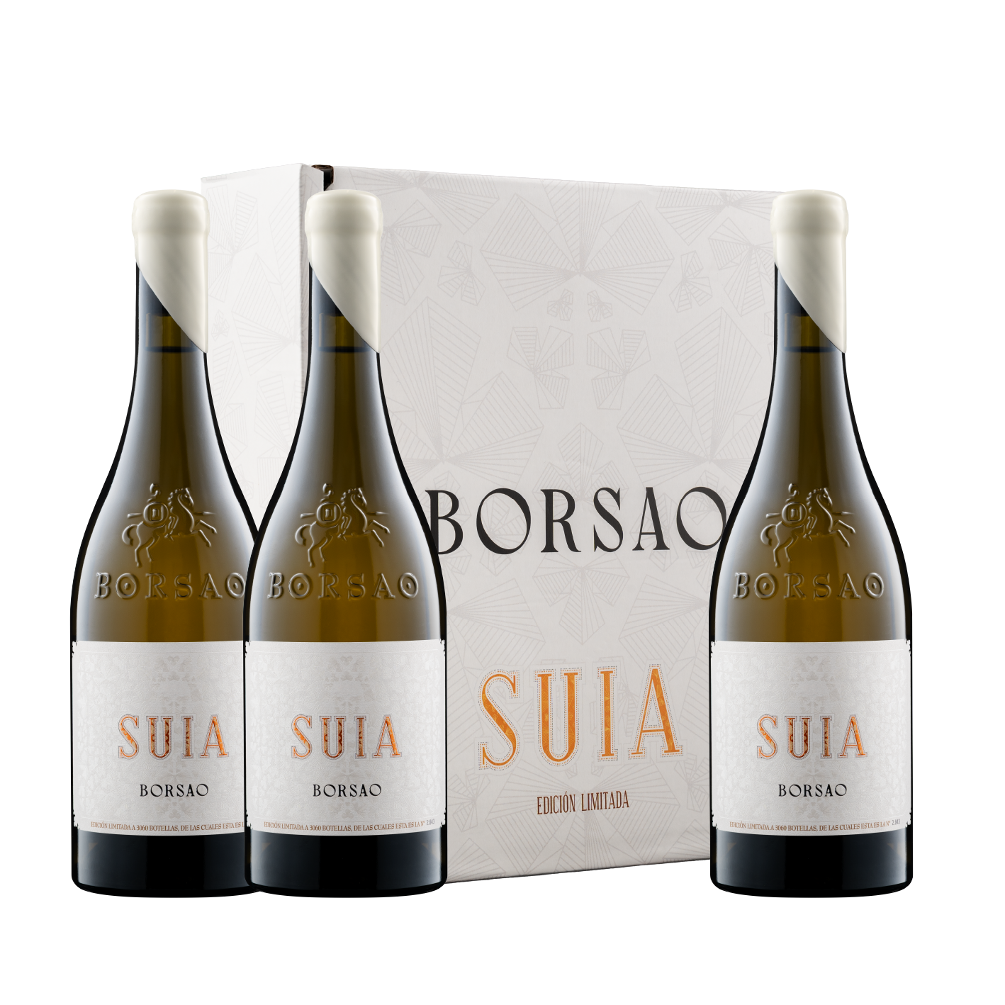 Borsao SUIA 2023. Estuche de tres botellas.